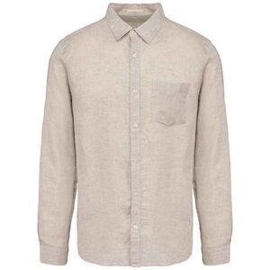 Spasso Mens Linen Long-Sleeved Shirt / Linen